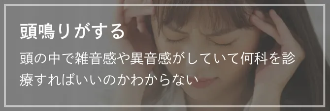 頭鳴りがする 頭の中で雑音感や異音感がしていて何科を診療すればいいのかわからない